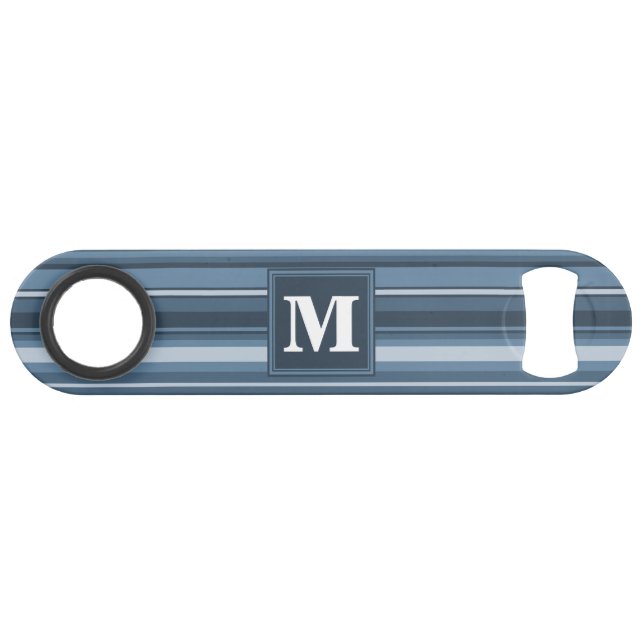 Monogram grey-blue stripes (Front (Horizontal))