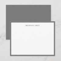 Monogram Grey Elegant Border