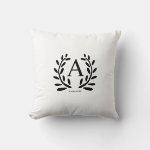 MONOGRAM GROOMSMAN ADD YEAR DATE NAME GIFTS CUSHION