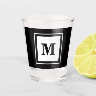 Monogram Groomsman or Best Man Proposal Shot Glass