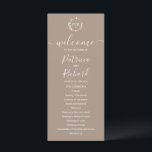 Monogram Grullo Wedding Program Programme<br><div class="desc">A simple chic foliage faux foil monogram Grullo wedding program. Easy to personalise with your details. Modern boho wedding program editable, wreaths photo wedding invitation, customisable, calligraphy handwritten font, simple, elegant. CUSTOMIZATION: If you need design customisation, please contact me through chat; if you need information about your order, shipping options,...</div>