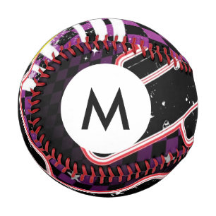 Monogram Grunge background Baseball