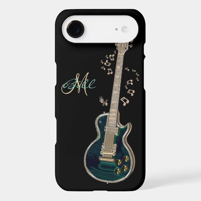 Monogram Guitar and Notes  iPhone 6 Plus Case (Back)