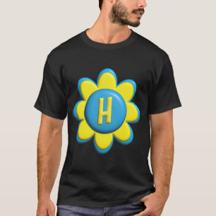 Monogram H Colourful Flower T-Shirt