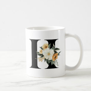 Monogram H Initial Coffee Mug
