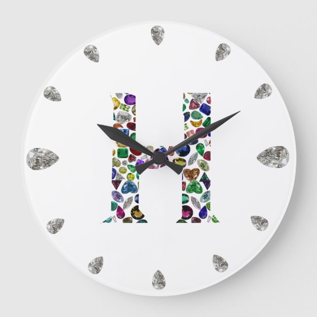 Monogram H Large Clock (Front)