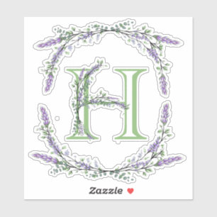 Monogram H Lavender Eucalyptus