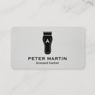 Monogram Hair Clippers Business Card