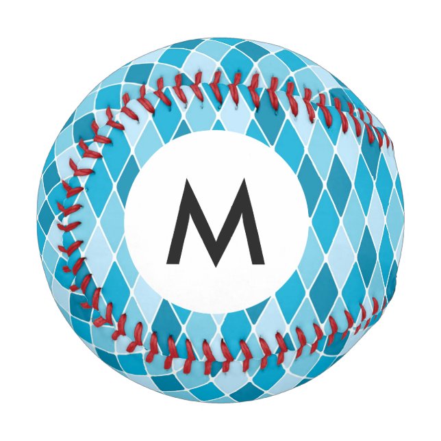 Monogram Harlequin winter pattern Baseball (Front Left)