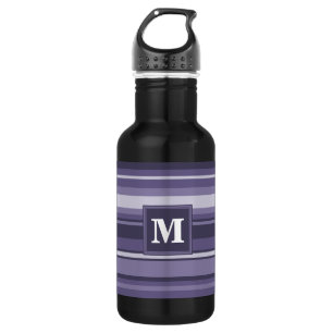 Monogram heather purple stripes 532 ml water bottle