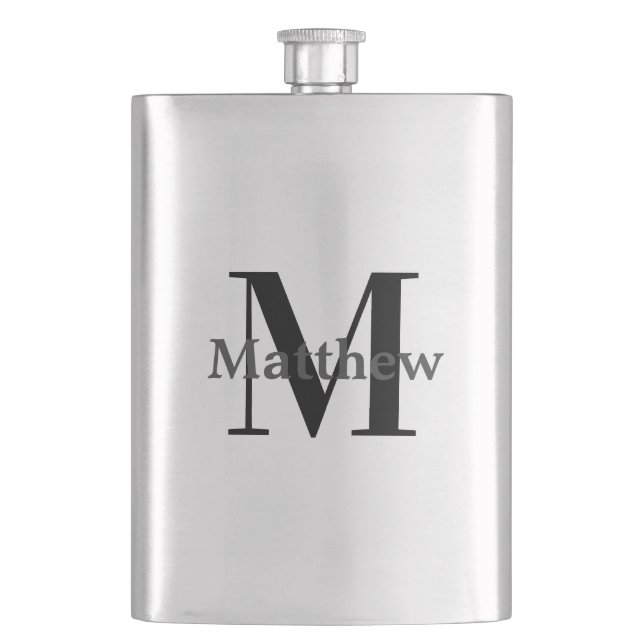 Monogram Hip Flask (Front)