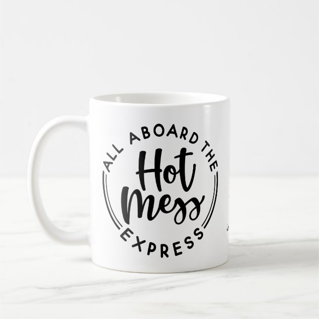 Monogram Hot Mess Express Coffee Mug (Left)