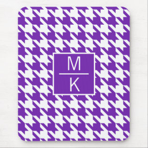 Monogram Houndstooth Purple GL Splitter Mouse Mat