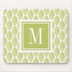 Monogram   Hygge Flowers Pattern Mouse Mat