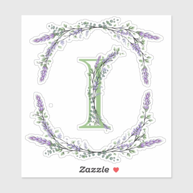 Monogram I Lavender Eucalyptus (Sheet)