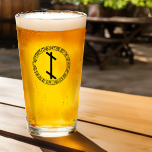 Monogram I - Viking Style - Pint Glass