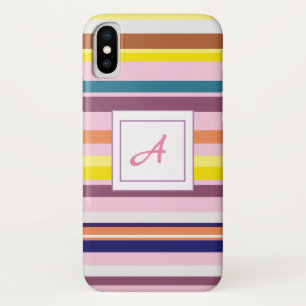 Monogram iApple iPhone X, Barely There iPhone X Case