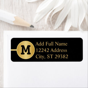 Monogram in Gold and Black