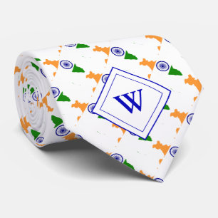 Monogram INDIAN FLAG of India Tie