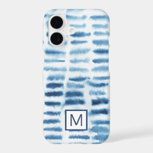 Monogram Indigio Watercolor Print