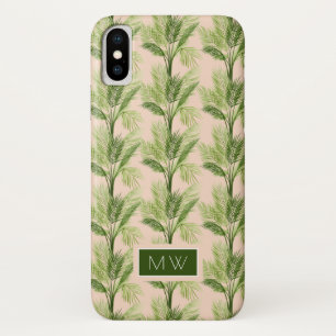Monogram   Indoor Oasis   Palm Tree Pattern iPhone X Case