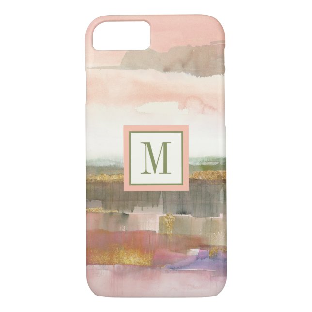 Monogram | Influence of Line and Colour Gold Crop Case-Mate iPhone Case (Back)