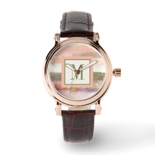 Monogram   Influence of Line and Colour Gold Crop Watch