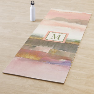 Monogram   Influence of Line and Colour Gold Crop Yoga Mat
