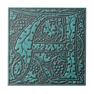 Monogram Initial A Tile
