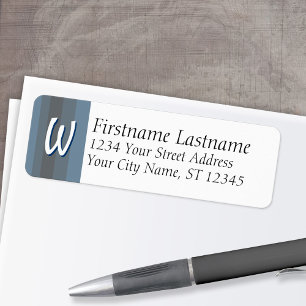 Monogram / Initial Address Labels