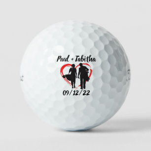 Monogram Initial and Name Personalised  Golf Balls