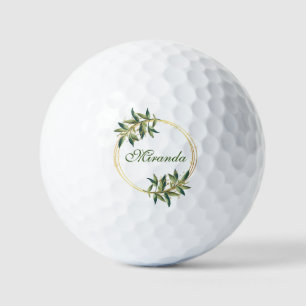 Monogram Initial and Name Personalised Golf Balls