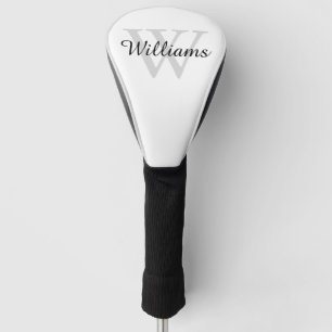 Monogram Initial and Name Personalised Golf Head Cover