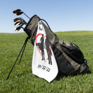 Monogram Initial and Name Personalised   Golf Towel