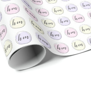 Monogram Initial Custom Logo Business Wrapping Paper