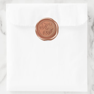 Monogram Initial envelope seals