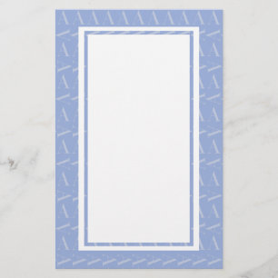 Monogram Initial Letter A, Blue Stationery