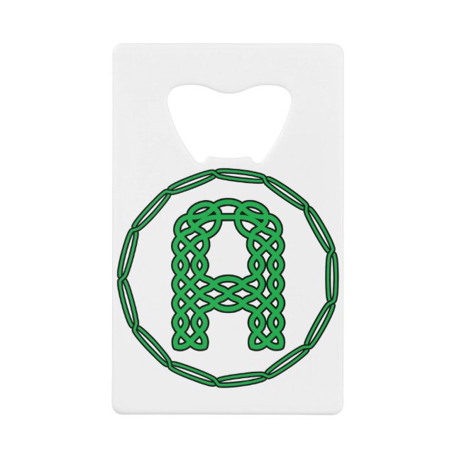 Monogram Initial Letter A In Celtic Style (Front)