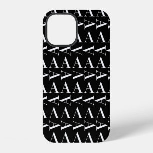 Monogram Initial Letter A iPhone 12 Case
