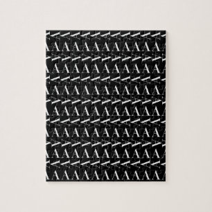 Monogram Initial Letter A Jigsaw Puzzle