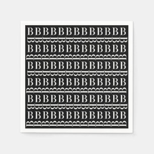 Monogram Initial Letter B Napkin