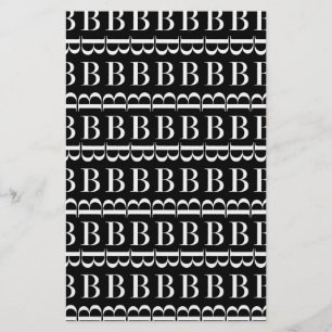 Monogram Initial Letter B Stationery