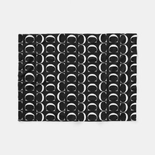 Monogram Initial Letter C Fleece Blanket