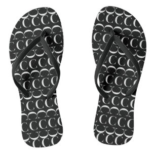 Monogram Initial Letter C Flip Flops
