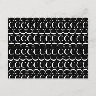 Monogram Initial Letter C Postcard