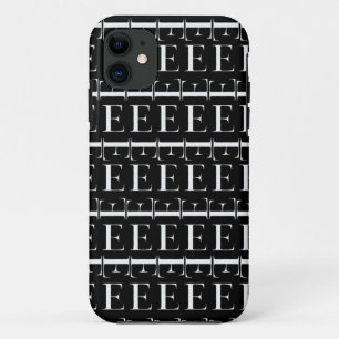 Monogram Initial Letter E iPhone 11 Case