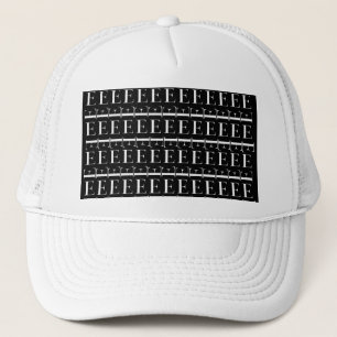Monogram Initial Letter E, Choose Background Color Trucker Hat