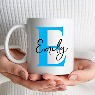 Monogram Initial Letter For Him Her Christmas Gift Mug