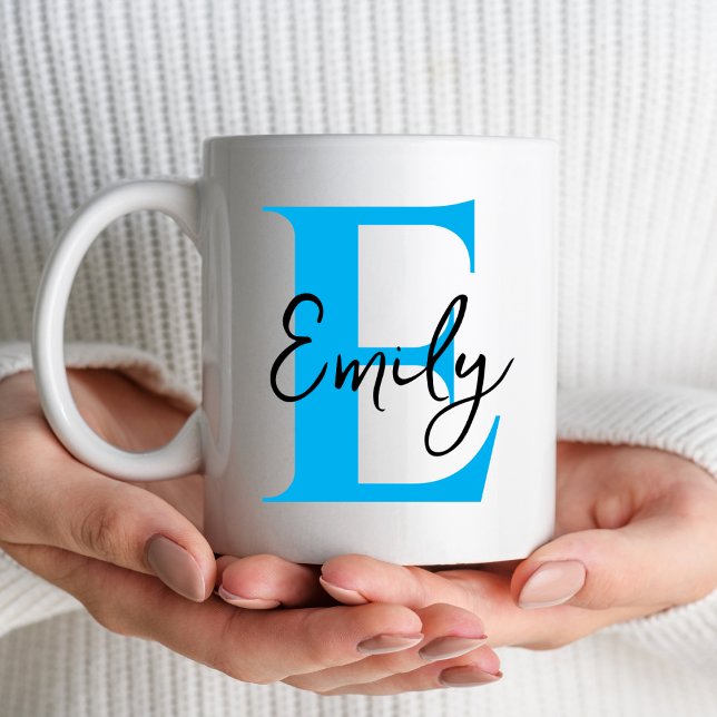 Monogram Initial Letter For Him Her Christmas Gift Mug (Creator Uploaded)