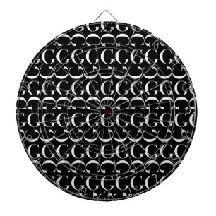 Monogram Initial Letter G Dartboard